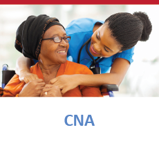 CNA speaking to an older lady