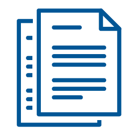 outline drawing of documents